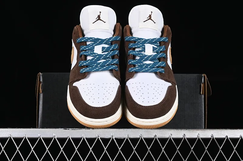 All categories Air Jordan Jordan series basketball shoes Air Jordan 1 Low G version pure original Air Jordan 1 Low "Cacao Wow" AJ1 Joe 1 Mocha color low-top cultural casual sneakers FB2216-200